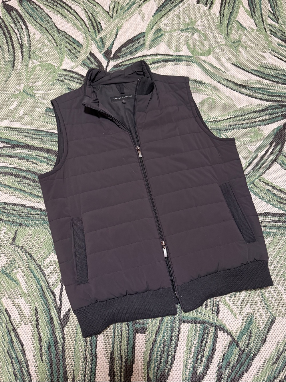 Robert Barakett Black Quilted Men's Vest Jacket Puffer Mens Size Medium